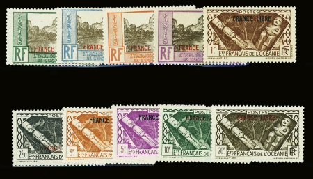 N°140/149 La série complète des 10 valeurs, neuf *,