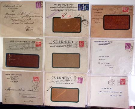1933-40 Environ 300 lettres sélectionnées, la plupart