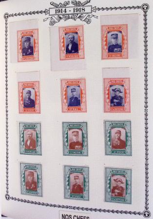 1914-18, Extraordinaire collection principalement de