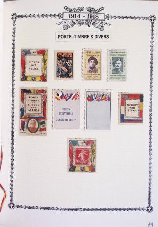 1914-18, Extraordinaire collection principalement de