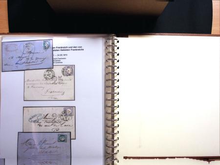 1870-72, Sammlung Doppelfrankierungen zwischen Frankreich