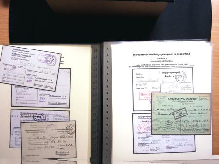 Ensemble de 57 cartes et formules de stalags et oflags