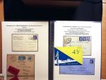 37 lettres, cartes postales et documents concernant