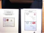 37 lettres, cartes postales et documents concernant