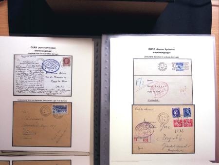Les camps d'internement : 87 plis et documents dont