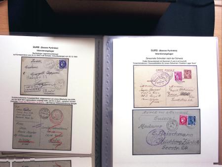 Les camps d'internement : 87 plis et documents dont