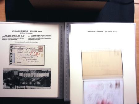 Les camps d'internement : 87 plis et documents dont