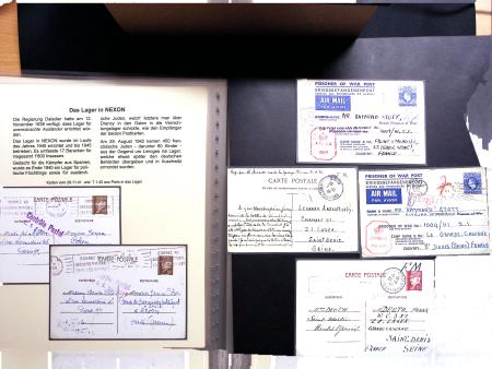 Les camps d'internement : 87 plis et documents dont