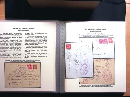 Les camps d'internement : 87 plis et documents dont
