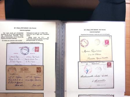 Les camps d'internement : 87 plis et documents dont