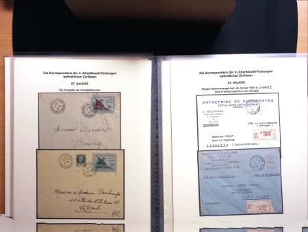 Poches de l'Atlantique : 42 plis dont 9 lettres AFF