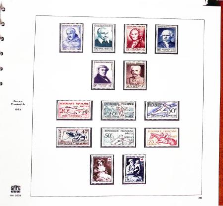 1931-1999, Collection de timbres neufs de France en