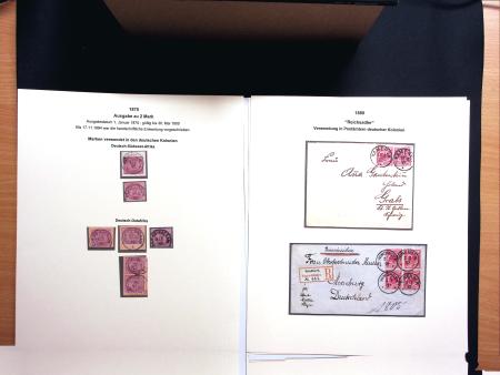 1872-1900, Sammlung Kolonien und Auslandspostämter