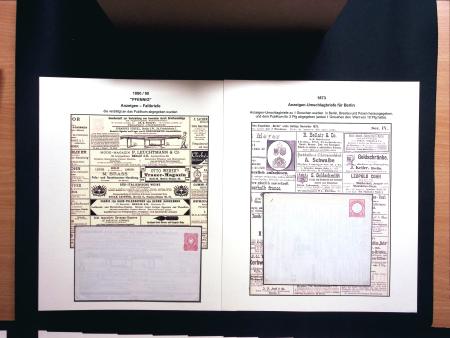 1873-1911, Sammlung von 12 Anzeigenumschlagbriefen