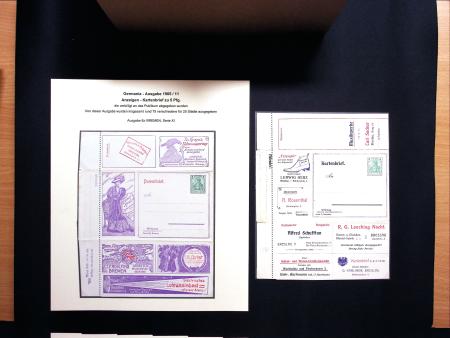 1873-1911, Sammlung von 12 Anzeigenumschlagbriefen