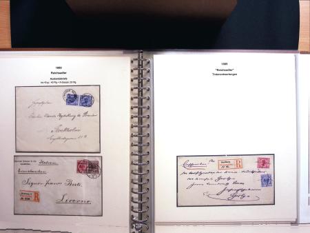 1889-1900, Sammlung meist Briefe, Karten, Ganzsachen,