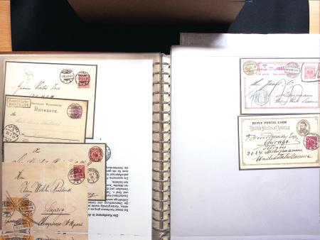 1889-1900, Sammlung meist Briefe, Karten, Ganzsachen,