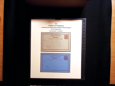 1873, Sammlung Privatganzsachenumschläge und -streifbänder