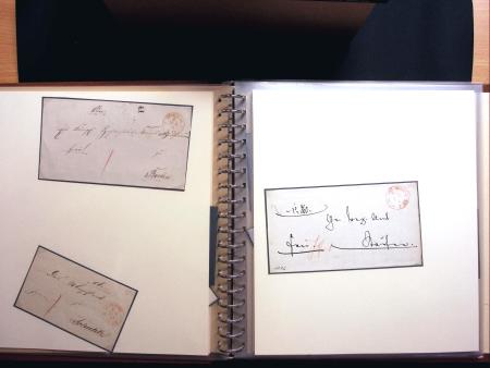 1867-79, Spezialsammlung der roten 'F.' Franco Stempel,