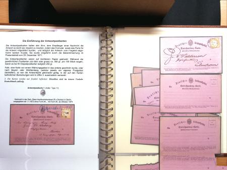 1872-74, Spezialsammlung Brustschildganzsachen (Umschläge,