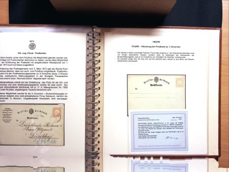 1872-74, Spezialsammlung Brustschildganzsachen (Umschläge,