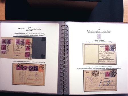 1921-23, Sammlung Deutsche Inflation in 4 Alben auf