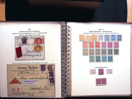 1921-23, Sammlung Deutsche Inflation in 4 Alben auf