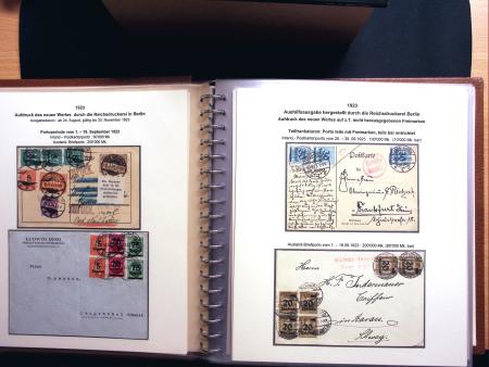 1921-23, Sammlung Deutsche Inflation in 4 Alben auf