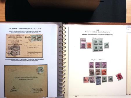 1921-23, Sammlung Deutsche Inflation in 4 Alben auf