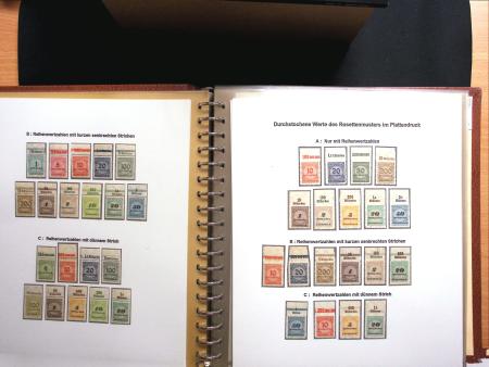 1922-23, Sammlung Deutsche Inflation in Album auf Ausstellungsblättern,
