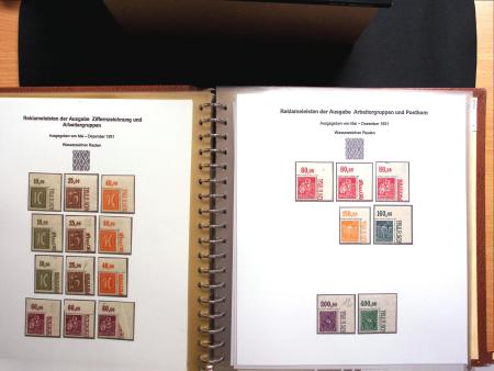 1922-23, Sammlung Deutsche Inflation in Album auf Ausstellungsblättern,