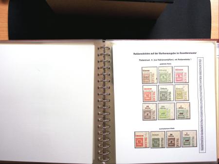 1922-23, Sammlung Deutsche Inflation in Album auf Ausstellungsblättern,