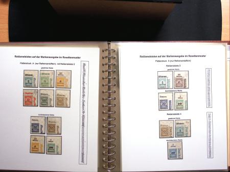 1922-23, Sammlung Deutsche Inflation in Album auf Ausstellungsblättern,