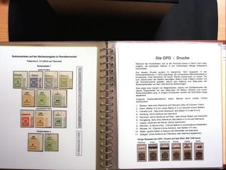 1922-23, Sammlung Deutsche Inflation in Album auf Ausstellungsblättern,