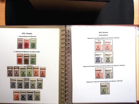 1922-23, Sammlung Deutsche Inflation in Album auf Ausstellungsblättern,