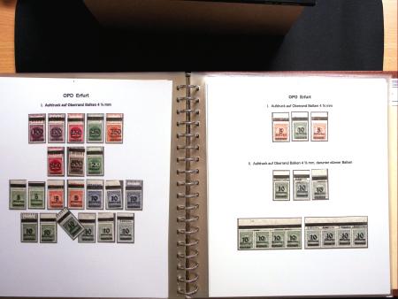 1922-23, Sammlung Deutsche Inflation in Album auf Ausstellungsblättern,