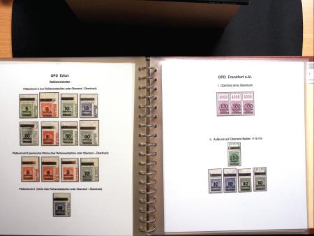 1922-23, Sammlung Deutsche Inflation in Album auf Ausstellungsblättern,
