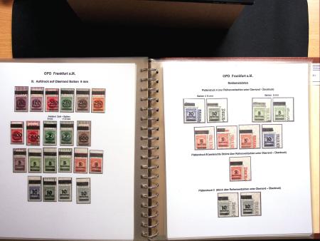1922-23, Sammlung Deutsche Inflation in Album auf Ausstellungsblättern,