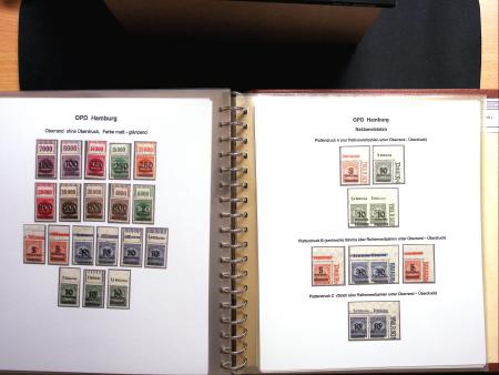 1922-23, Sammlung Deutsche Inflation in Album auf Ausstellungsblättern,