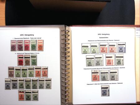 1922-23, Sammlung Deutsche Inflation in Album auf Ausstellungsblättern,