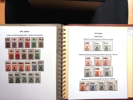1922-23, Sammlung Deutsche Inflation in Album auf Ausstellungsblättern,