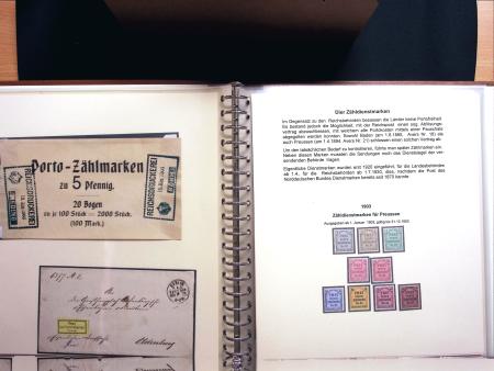 1874-1905, Sammlung der frühen 'Dienstmarken' des Deutschen