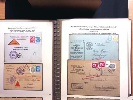 1934-44, Sammlung Dienstmarken '3.Reich' und POL Lochungen