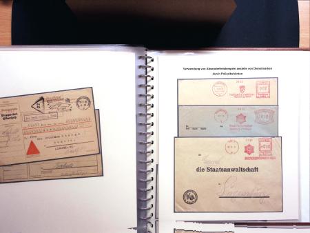 1934-44, Sammlung Dienstmarken '3.Reich' und POL Lochungen