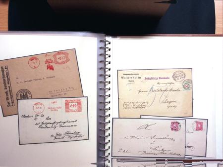1934-44, Sammlung Dienstmarken '3.Reich' und POL Lochungen