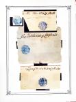 1892 Collection sur pages d'album de cachets Maghzen,