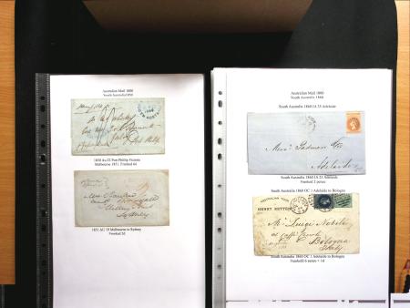 1850-98 POSTAL HISTORY Exhibition collection of 46