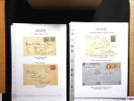 1850-98 POSTAL HISTORY Exhibition collection of 46