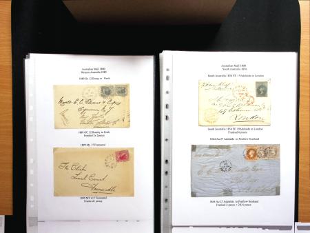 1850-98 POSTAL HISTORY Exhibition collection of 46