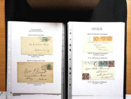 1850-98 POSTAL HISTORY Exhibition collection of 46